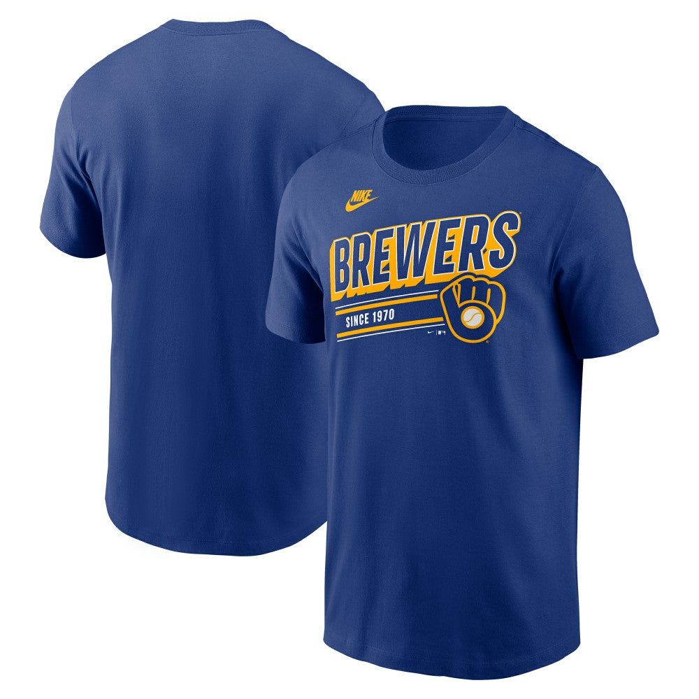 Milwaukee Brewers Cooperstown Collection Retro T-Shirt Royal