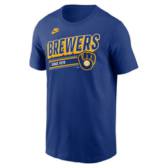 Milwaukee Brewers Cooperstown Collection Retro T-Shirt Royal