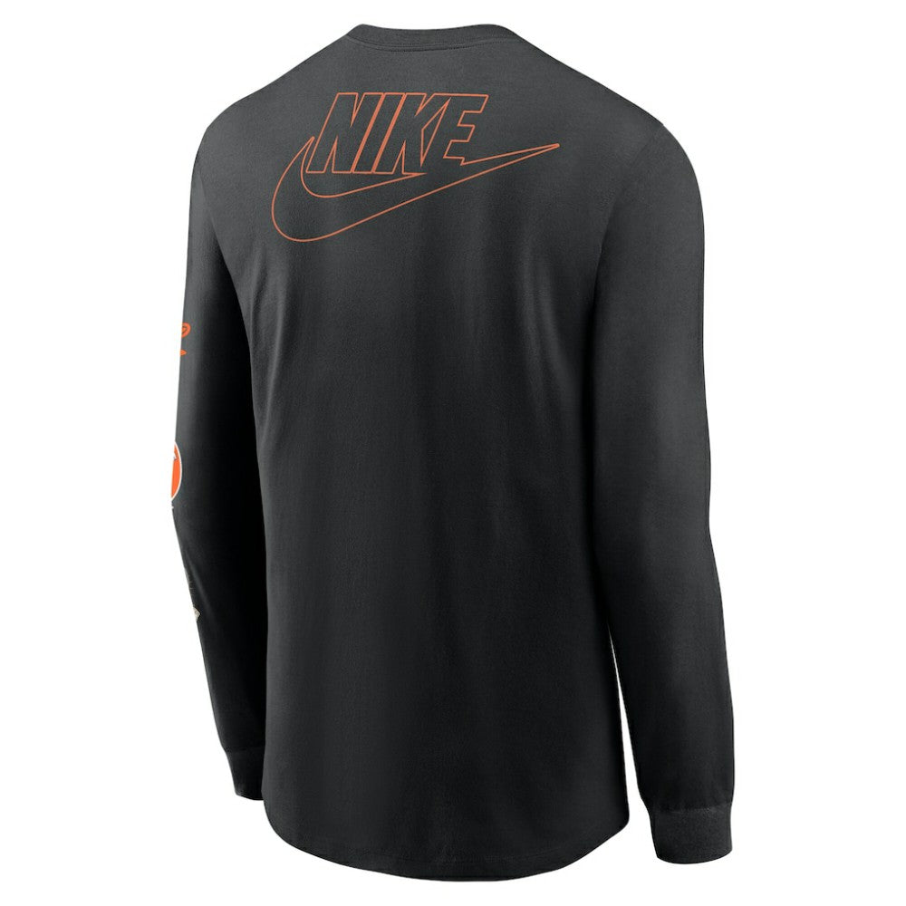 Baltimore Orioles Cooperstown Collection Knockout Long Sleeve T-Shirt Black