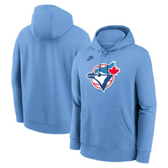 Toronto Blue Jays Cooperstown Collection Logo Club Hoodie Powder Blue