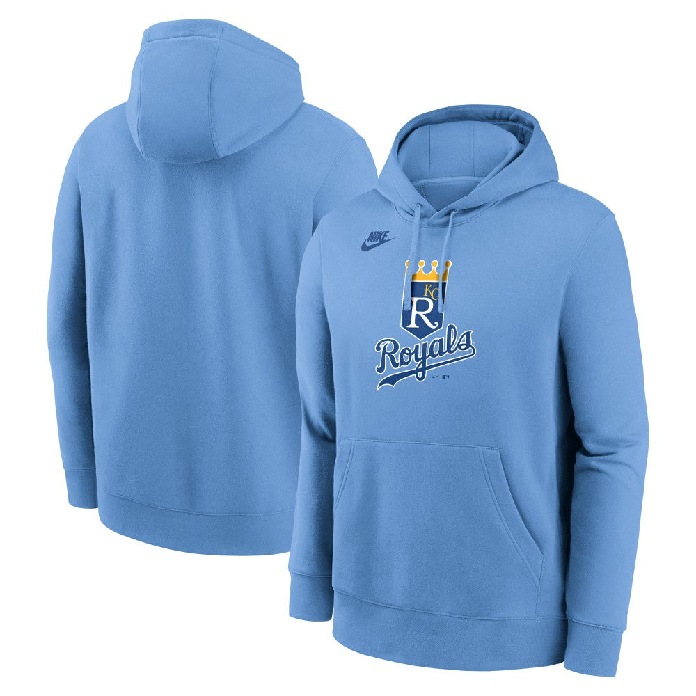 Kansas City Royals Cooperstown Collection Logo Club Hoodie Light Blue