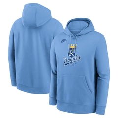 Kansas City Royals Cooperstown Collection Logo Club Hoodie Light Blue