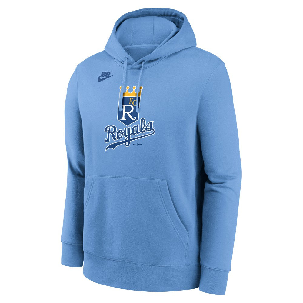 Kansas City Royals Cooperstown Collection Logo Club Hoodie Light Blue