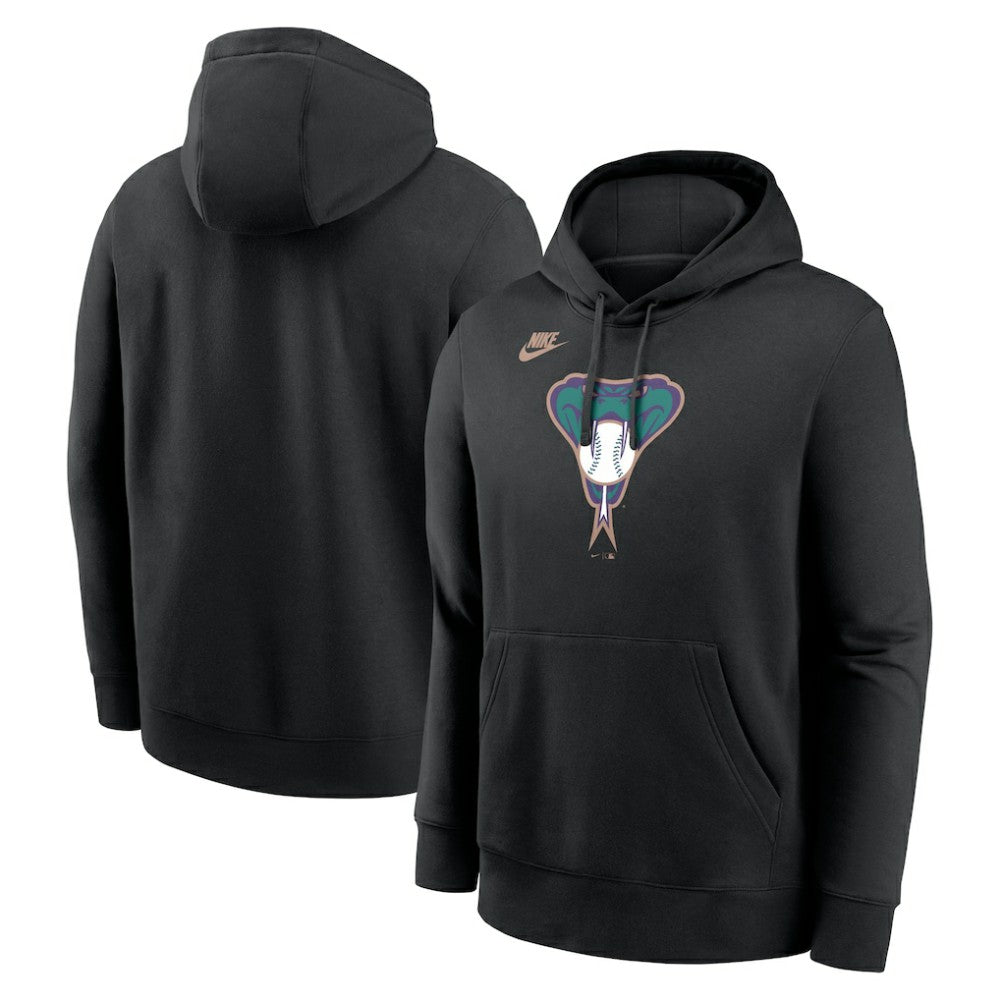 Arizona Diamondbacks Cooperstown Collection Logo Club Hoodie Black