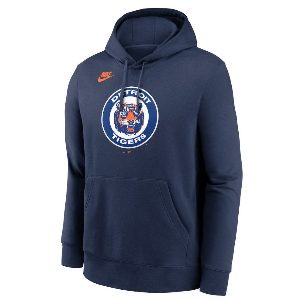 Detroit Tigers Cooperstown Collection Logo Club Hoodie Navy