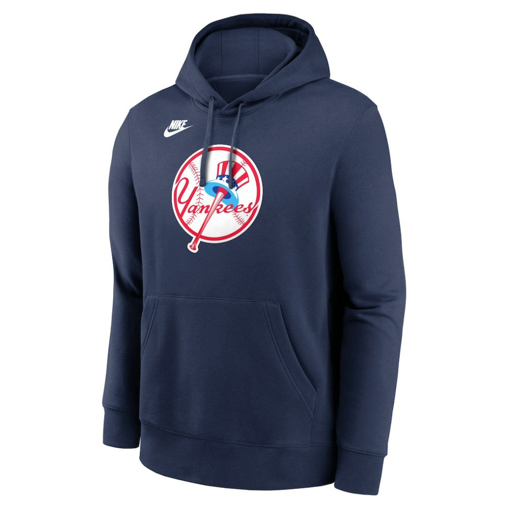 New York Yankees Cooperstown Collection Logo Club Hoodie Navy