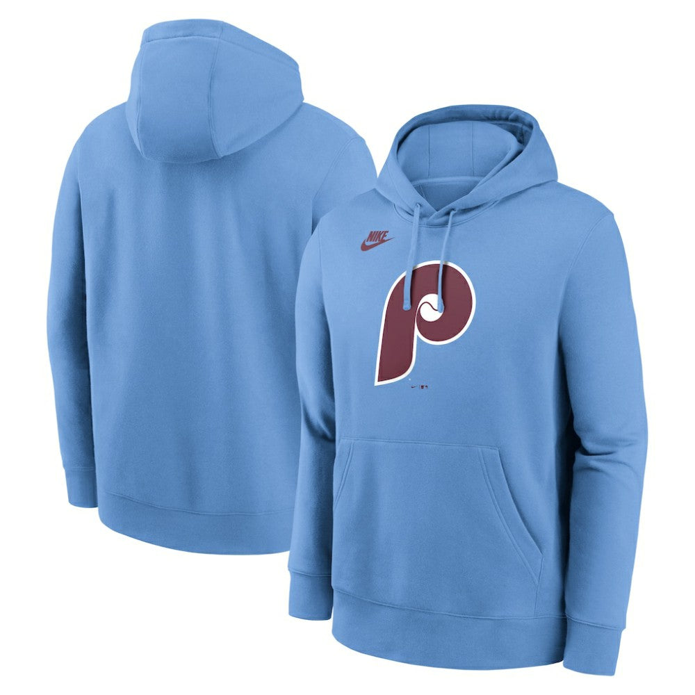 Philadelphia Phillies Cooperstown Collection Logo Club Hoodie Light Blue