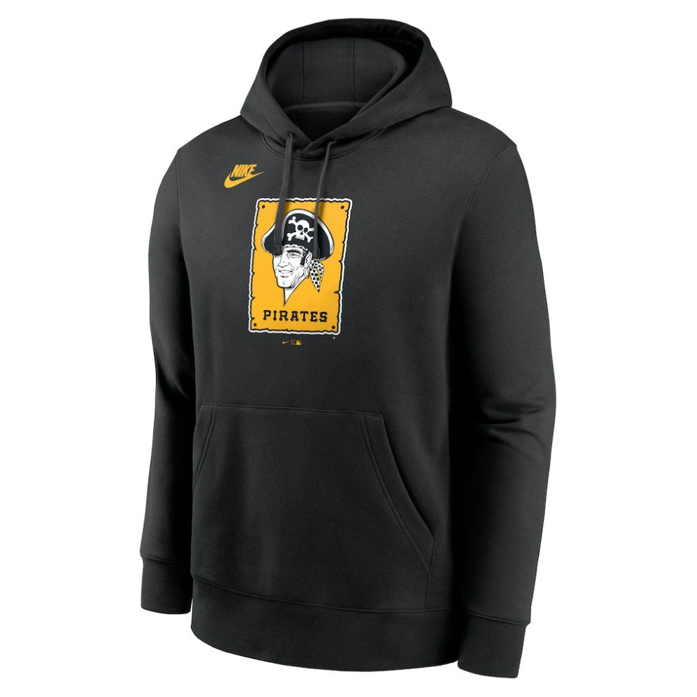 Pittsburgh Pirates Cooperstown Collection Logo Club Hoodie Black