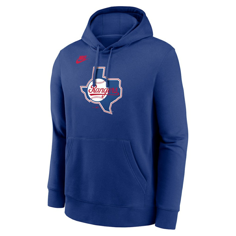 Texas Rangers Cooperstown Collection Logo Club Hoodie Royal