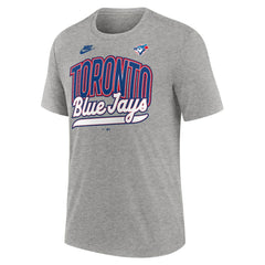 Toronto Blue Jays Cooperstown Collection Retro Tri-Blend T-Shirt Heather Gray