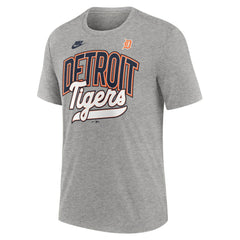 Detroit Tigers Cooperstown Collection Retro Tri-Blend T-Shirt Heather Gray