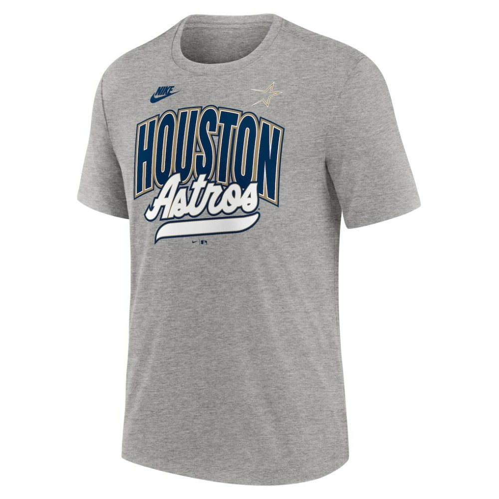 Houston Astros Cooperstown Collection Retro Tri-Blend T-Shirt Heather Gray