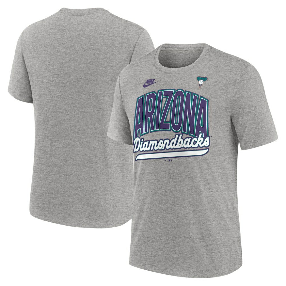 Arizona Diamondbacks Cooperstown Collection Retro Tri-Blend T-Shirt Heather Gray