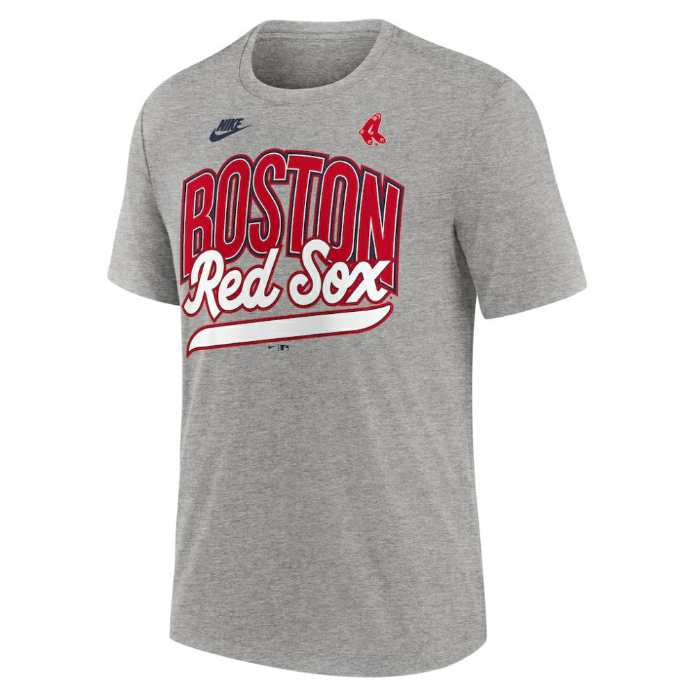Boston Red Sox Cooperstown Collection Retro Tri-Blend T-Shirt Heather Gray