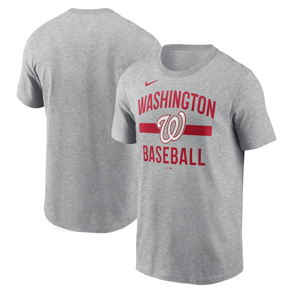 Washington Nationals  Arched T-Shirt Heather Gray