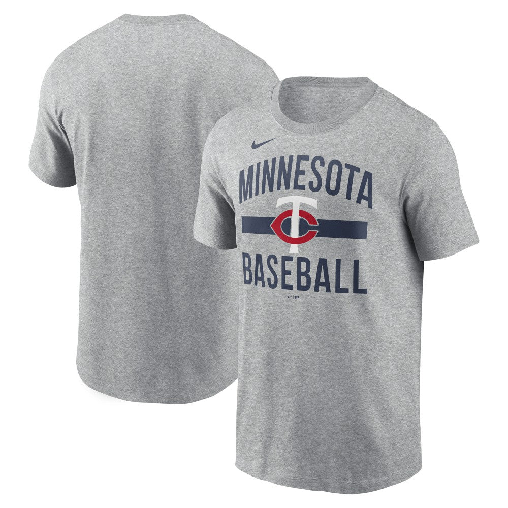 Minnesota Twins  Arched T-Shirt Heather Gray