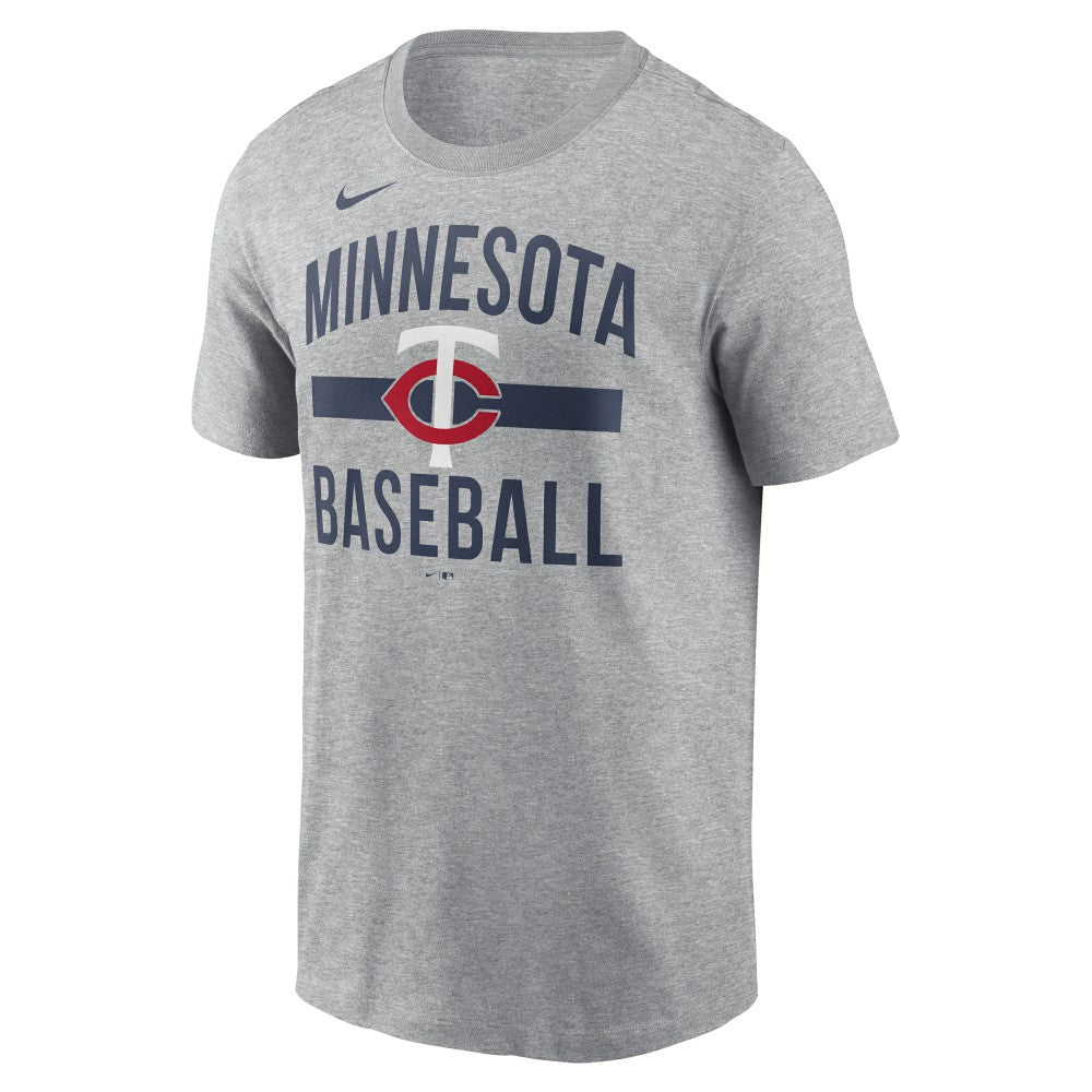 Minnesota Twins  Arched T-Shirt Heather Gray