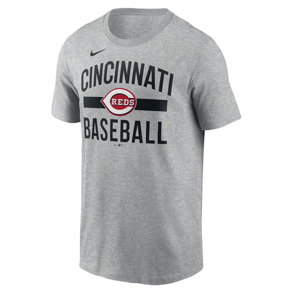 Cincinnati Reds  Arched T-Shirt Heather Gray