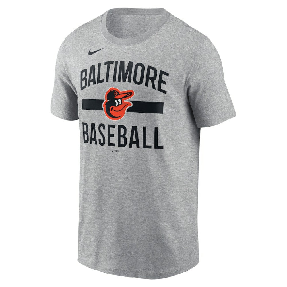 Baltimore Orioles  Arched T-Shirt Heather Gray