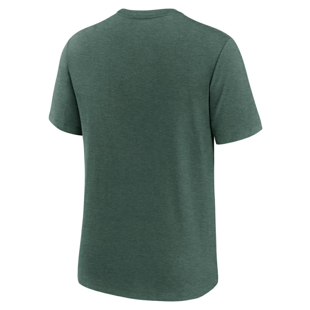 Athletics Logo Tri-Blend T-Shirt Heather Green