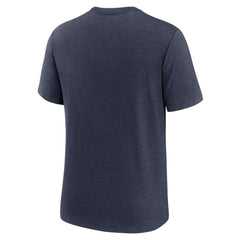 Tampa Bay Rays Logo Tri-Blend T-Shirt Heather Navy