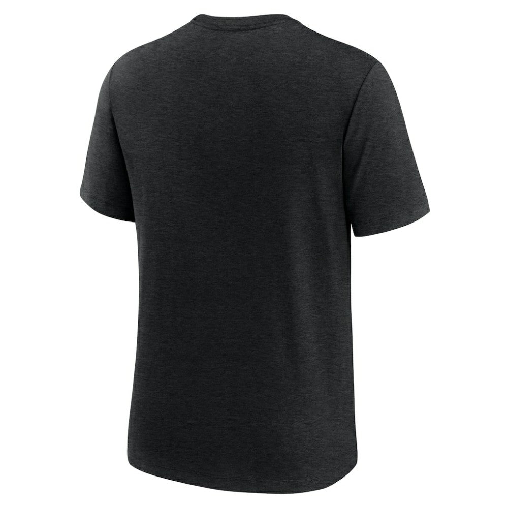 Chicago White Sox Logo Tri-Blend T-Shirt Heather Black