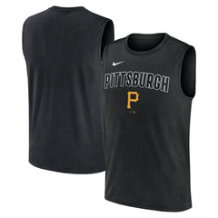 Pittsburgh Pirates Knockout Dri-FIT Muscle Tank Top Black