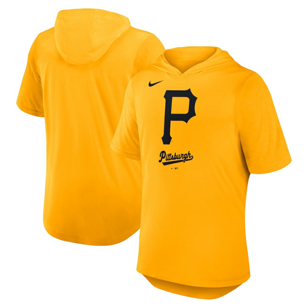 Pittsburgh Pirates Tri-Blend Hoodie T-Shirt Gold