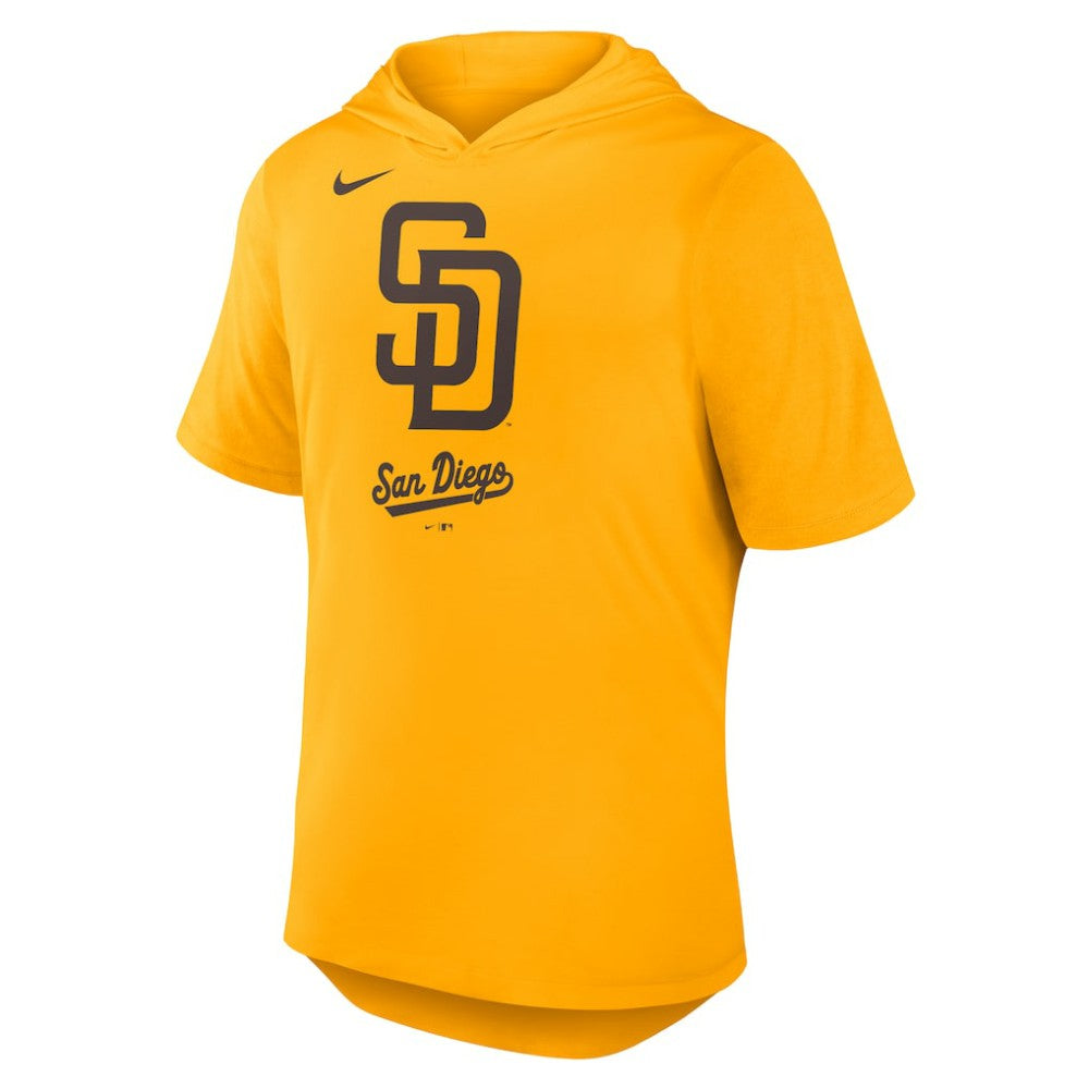 San Diego Padres Tri-Blend Hoodie T-Shirt Gold
