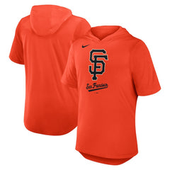 San Francisco Giants Tri-Blend Hoodie T-Shirt Orange