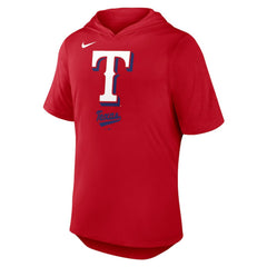 Texas Rangers Tri-Blend Hoodie T-Shirt Red