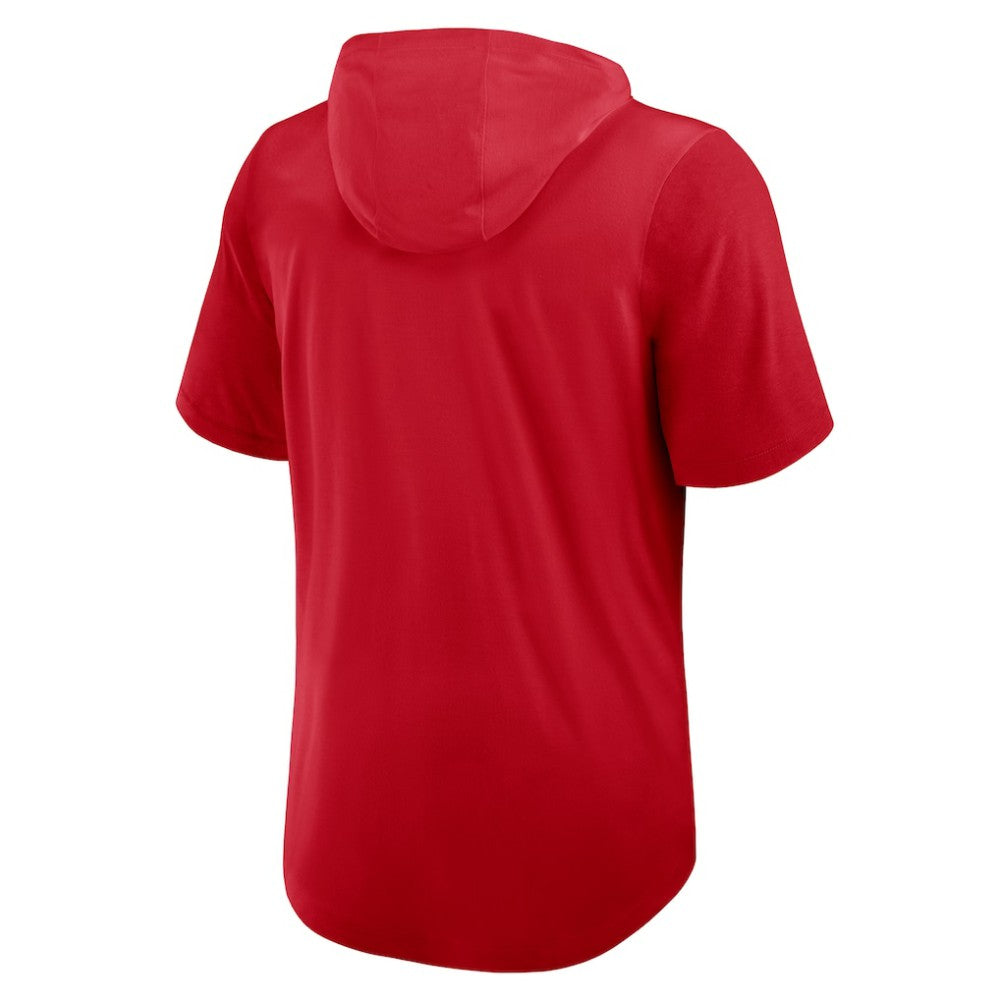 Texas Rangers Tri-Blend Hoodie T-Shirt Red