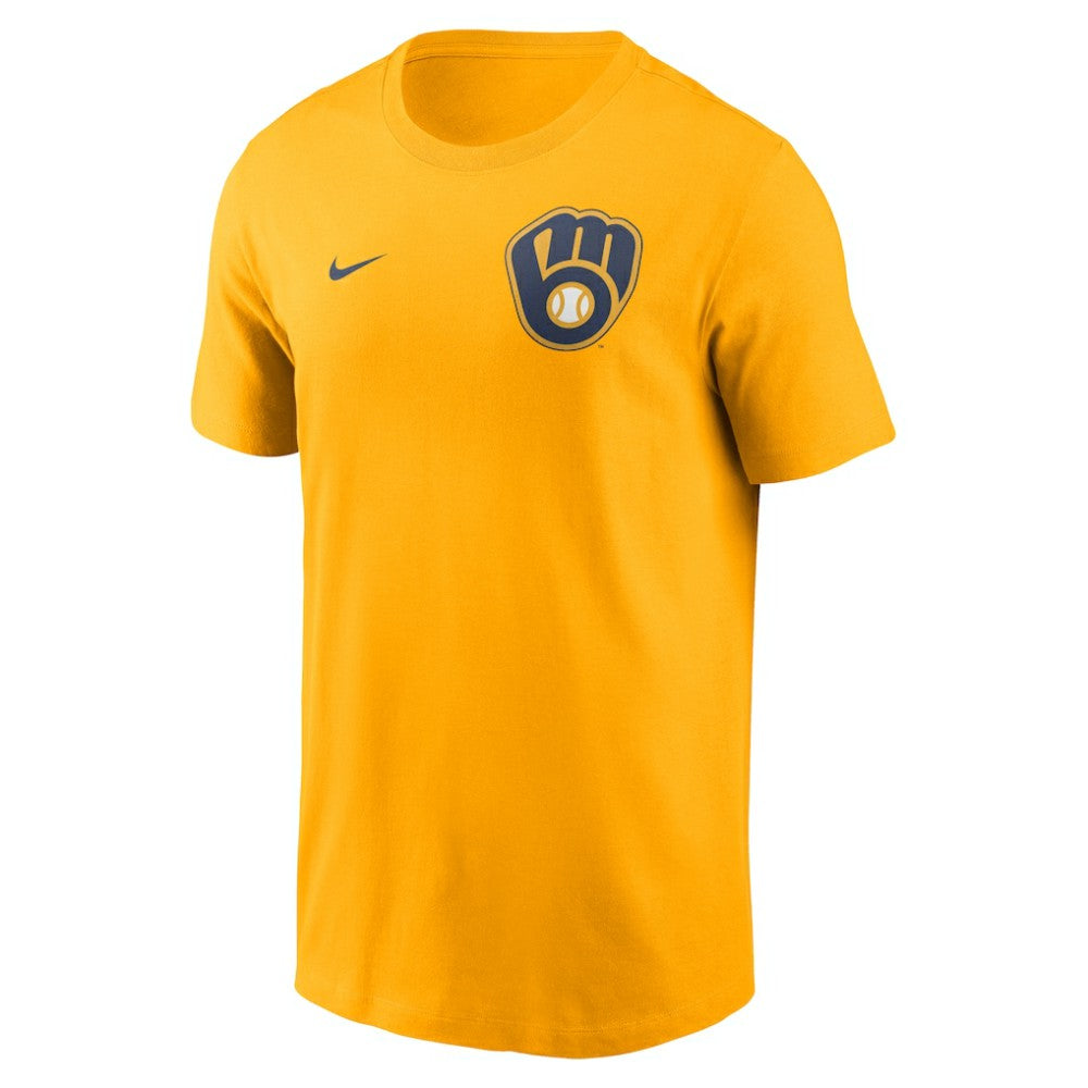 Milwaukee Brewers 2-Hit T-Shirt Gold