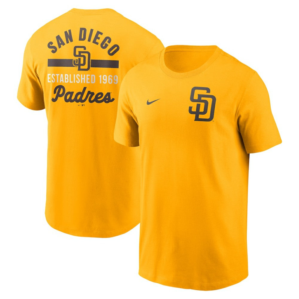 San Diego Padres 2-Hit T-Shirt Gold