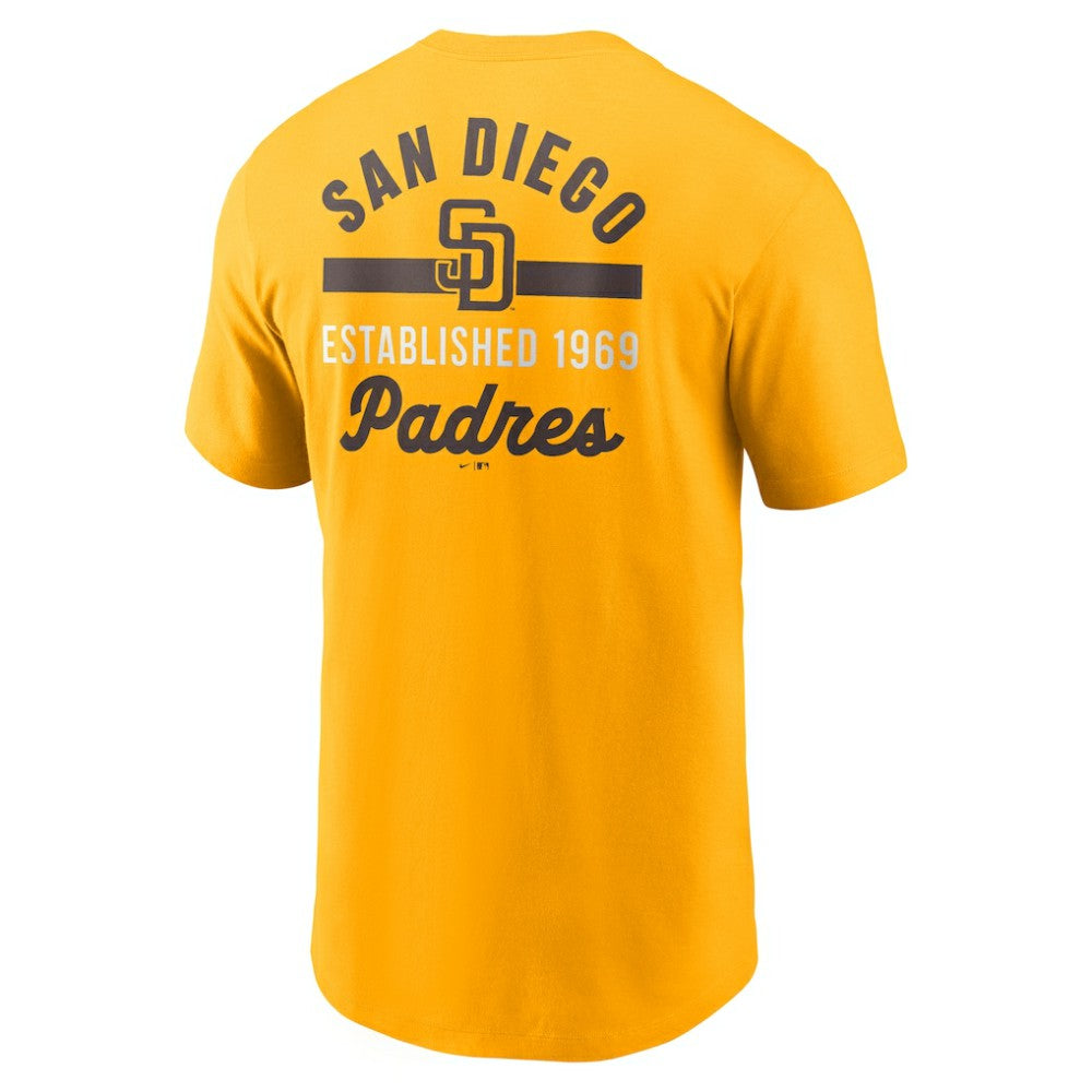 San Diego Padres 2-Hit T-Shirt Gold