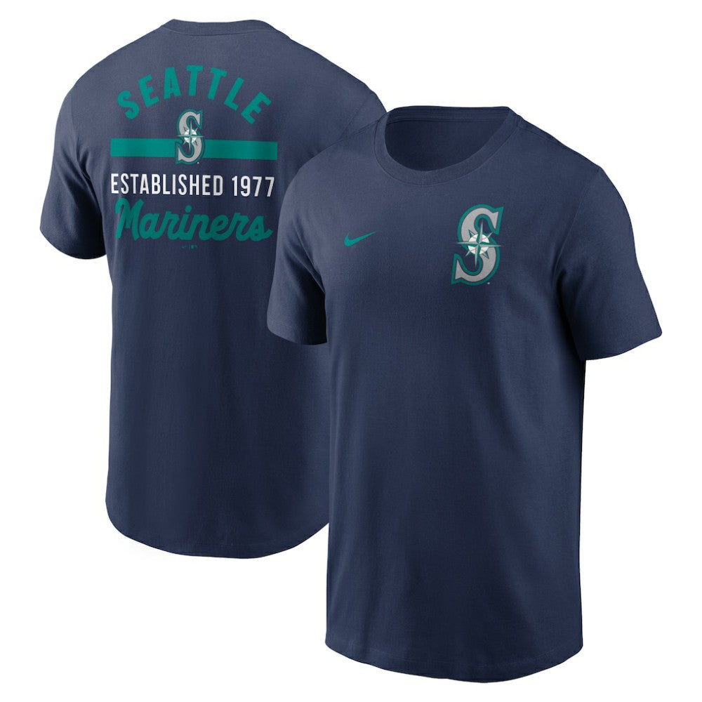 Seattle Mariners 2-Hit T-Shirt Navy