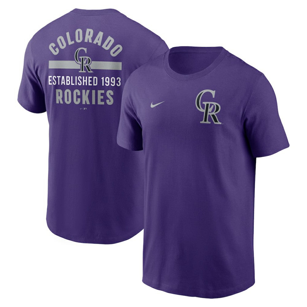 Colorado Rockies 2-Hit T-Shirt Purple
