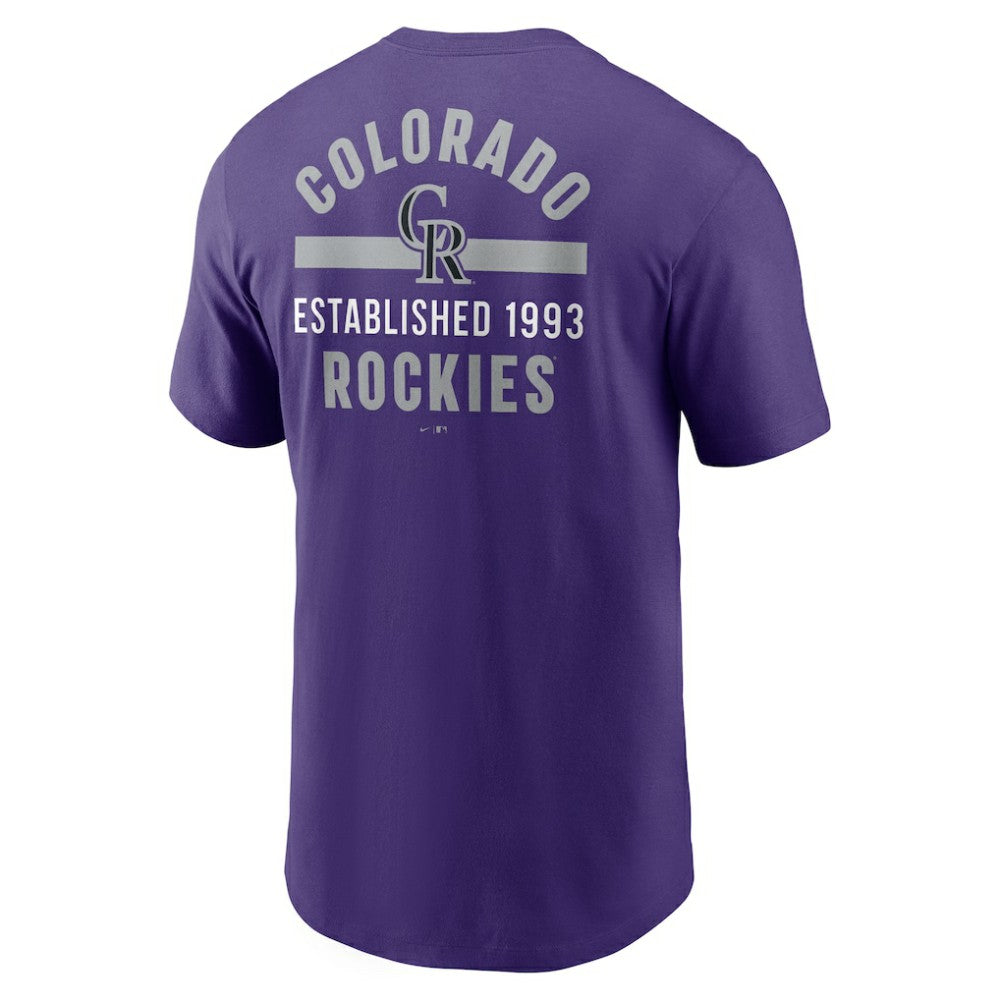 Colorado Rockies 2-Hit T-Shirt Purple