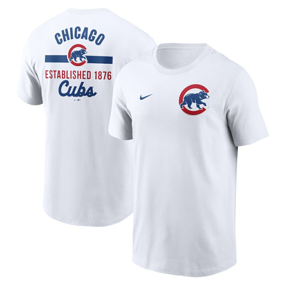 Chicago Cubs 2-Hit T-Shirt White
