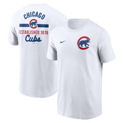 Chicago Cubs 2-Hit T-Shirt White