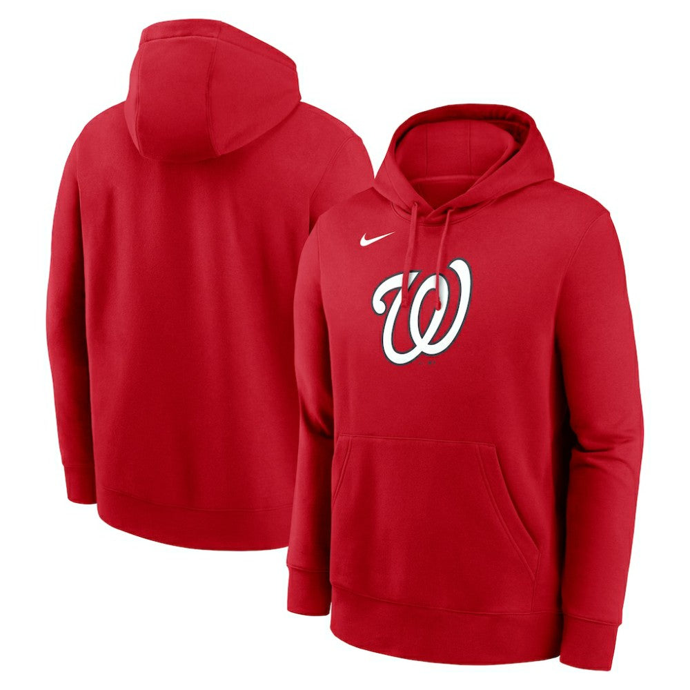 Washington Nationals Logo Club Fleece Hoodie Red