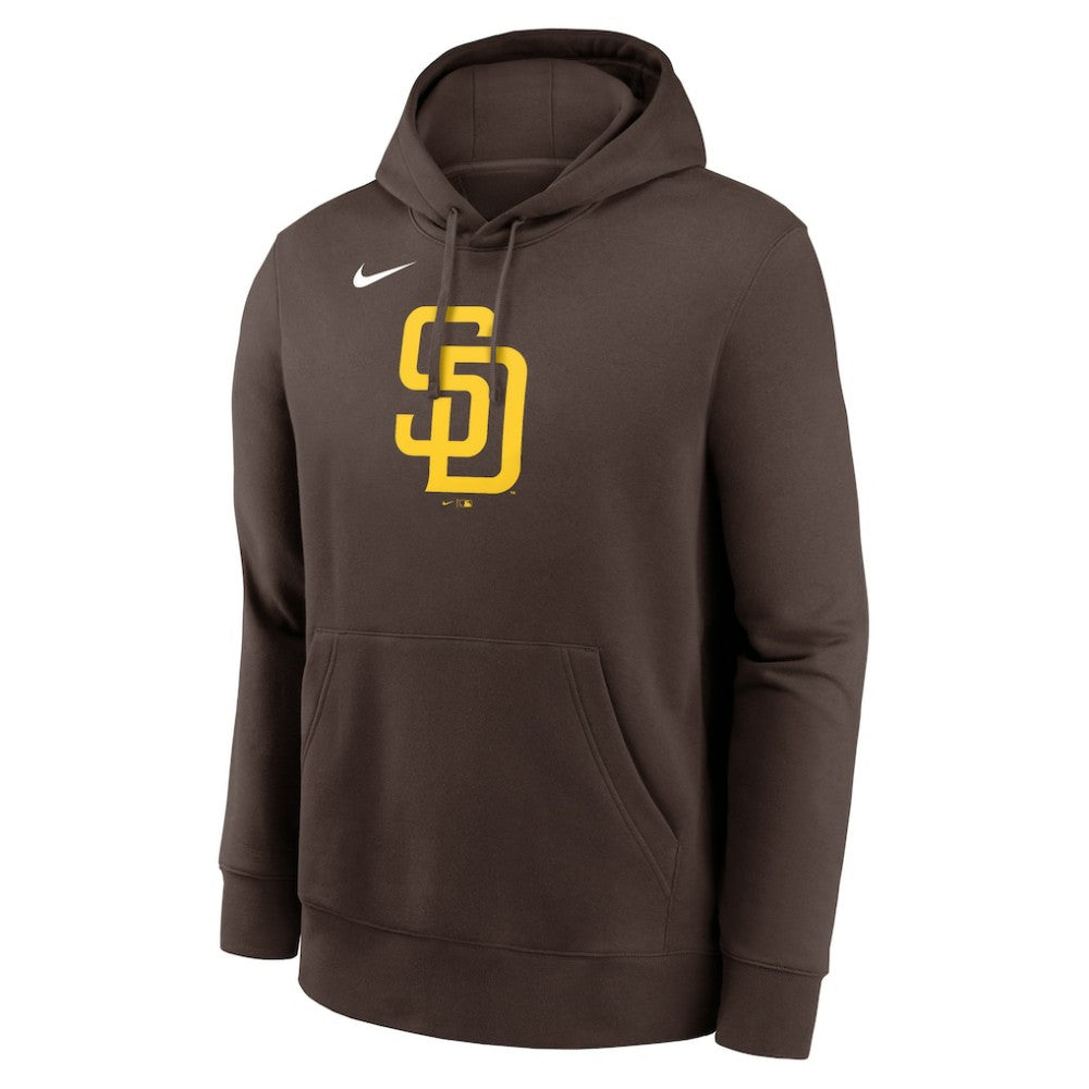 San Diego Padres Logo Club Fleece Hoodie Brown