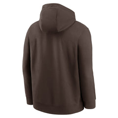 San Diego Padres Logo Club Fleece Hoodie Brown