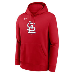 St. Louis Cardinals Logo Club Fleece Hoodie Red