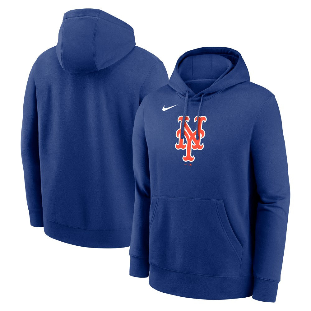 New York Mets Logo Club Fleece Hoodie Royal