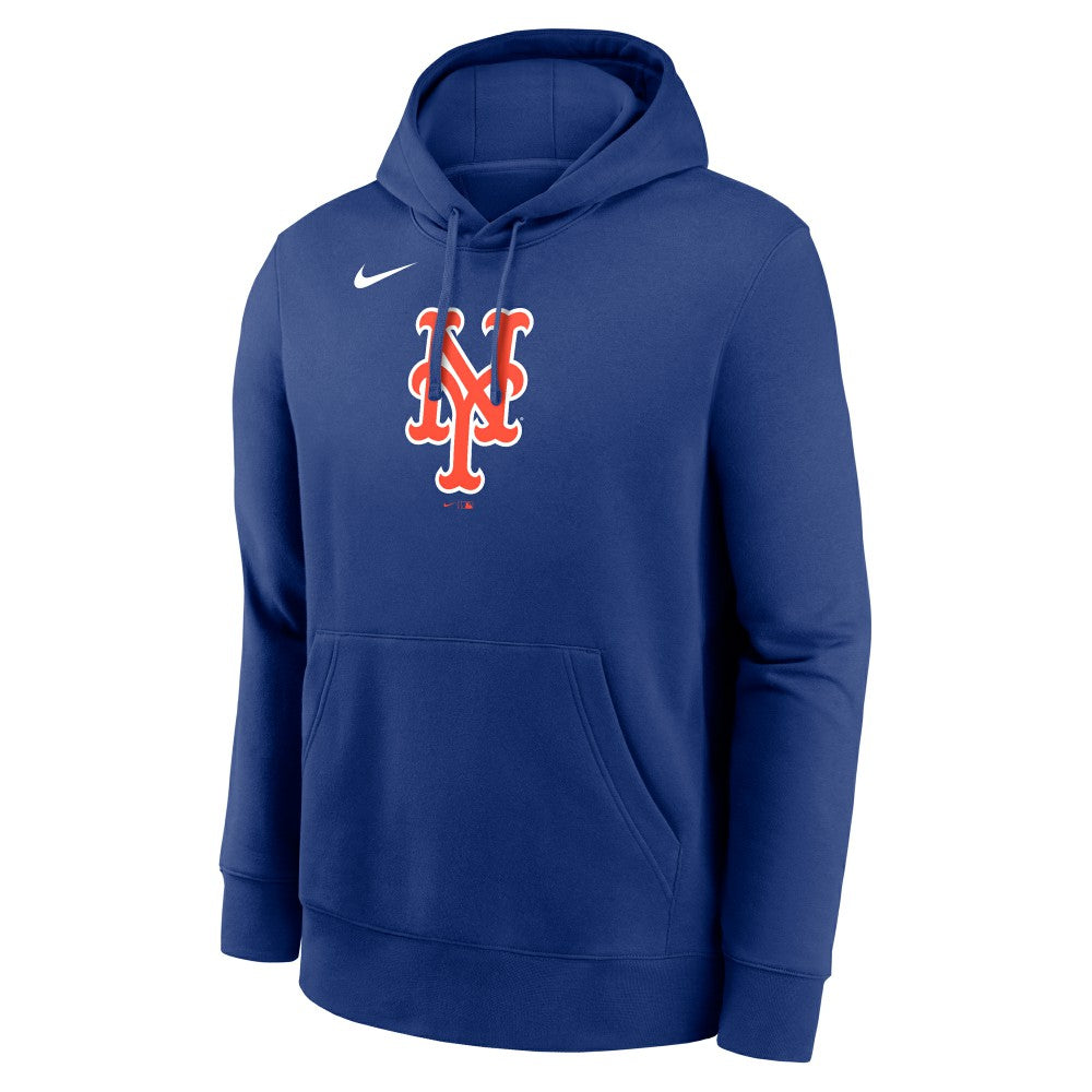 New York Mets Logo Club Fleece Hoodie Royal