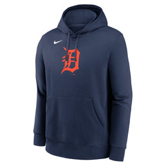 Detroit Tigers Logo Club Fleece Hoodie Navy
