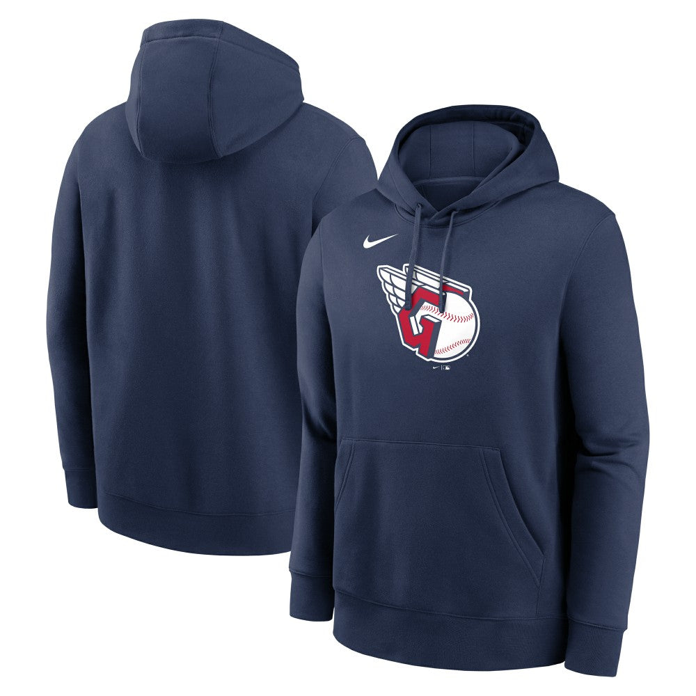 Cleveland Guardians Logo Club Fleece Hoodie Navy