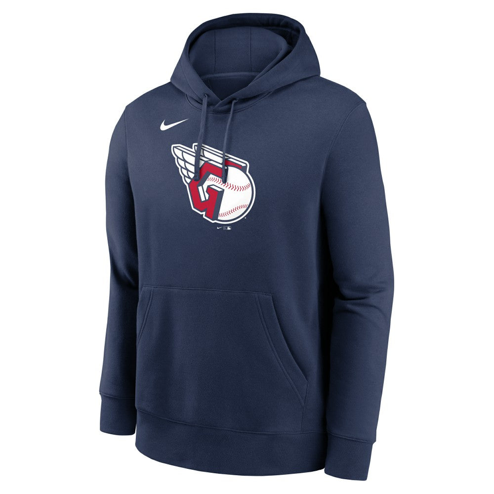 Cleveland Guardians Logo Club Fleece Hoodie Navy