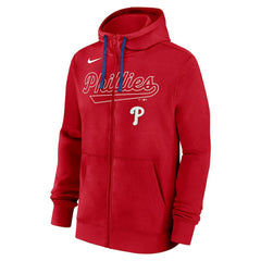 Philadelphia Phillies Knockout Script Full-Zip Hoodie Red